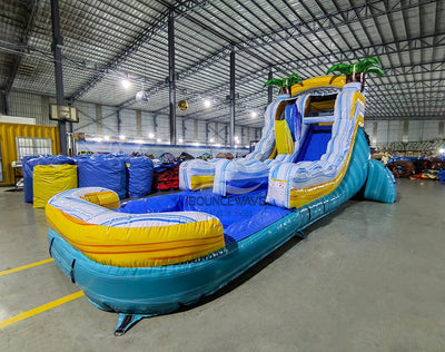 15ft Surf's Up Commercial Single Lane Inflatable Water Slide - BounceWave Inflatable Sales