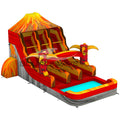 15ft Tiki Volcano Dual Lane Water Slide – Center Climb