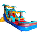 15ft Tropic Shock Commercial Single Lane Inflatable Water Slide