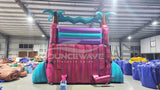 15ft UltraShock Dual Lane Water Slide – Center Climb - BounceWave Inflatable Sales