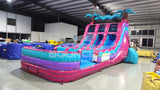 15ft UltraShock Dual Lane Water Slide – Center Climb - BounceWave Inflatable Sales
