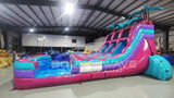 15ft UltraShock Dual Lane Water Slide – Center Climb - BounceWave Inflatable Sales