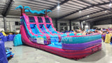 15ft UltraShock Dual Lane Water Slide – Center Climb - BounceWave Inflatable Sales