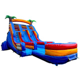 16ft Trop Rush Dual Lane Water Slide - PowerSplash