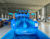 16ft Cayman Crush Hybrid Dual Lane Inflatable Water Slide - BounceWave Inflatable Sales