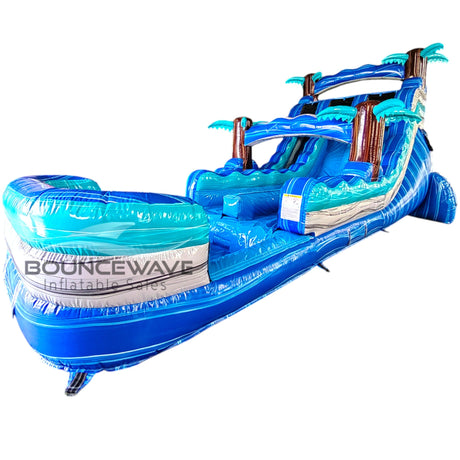 16ft Cayman Crush Hybrid Dual Lane Inflatable Water Slide - BounceWave Inflatable Sales