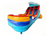 16ft Riptide Surge Wave Dual Lane Water Slide - PowerSplash - BounceWave Inflatable Sales