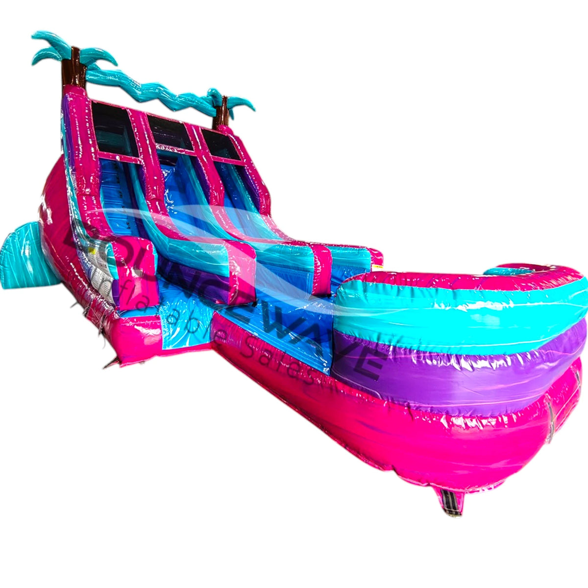 16ft Ultra Shock Dual Lane Water Slide - PowerSplash - BounceWave Inflatable Sales