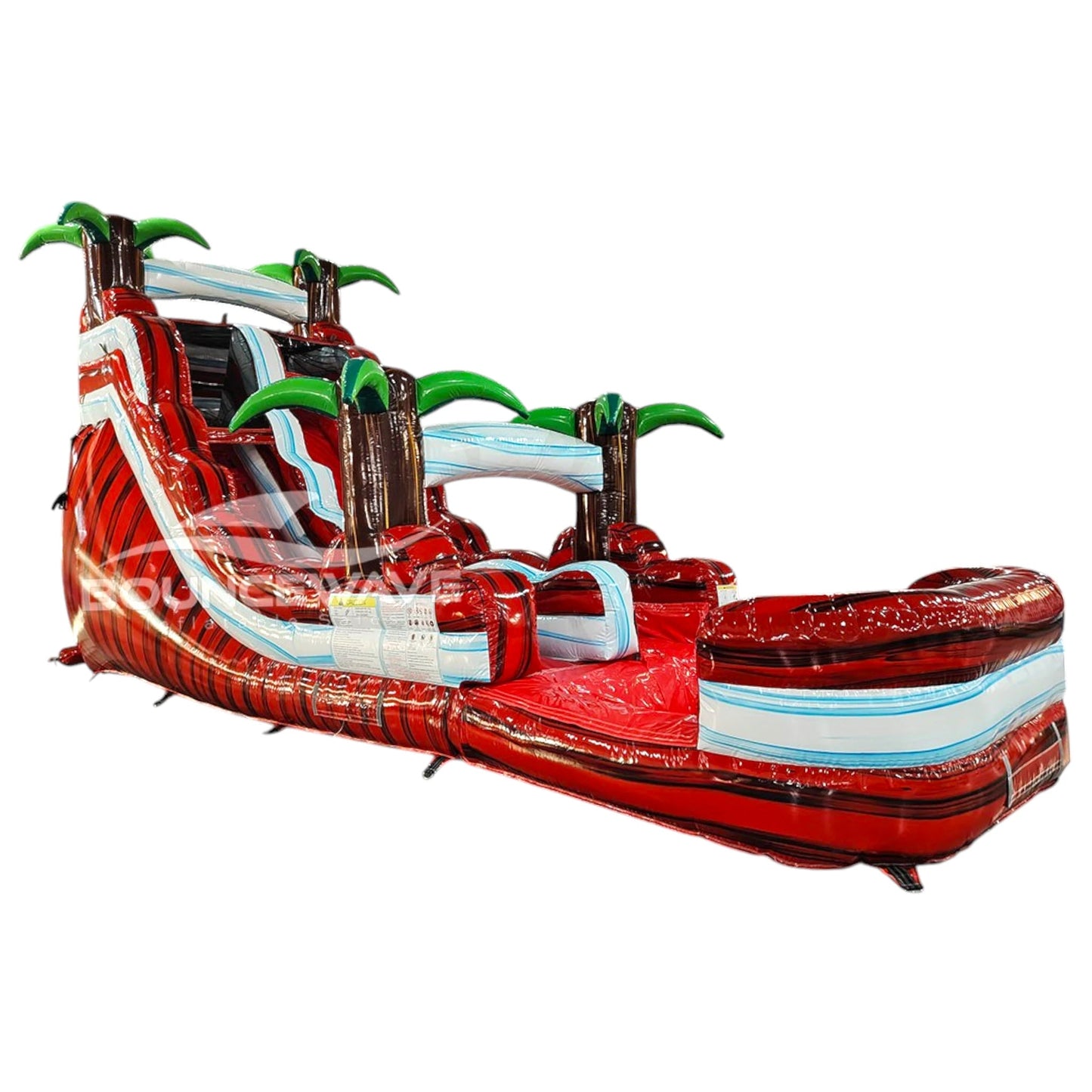 17ft Crimson Bay Slim Single Lane Inflatable Water Slide