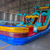 17ft Tropic Shock Slim Single Lane Inflatable Water Slide - BounceWave Inflatable Sales