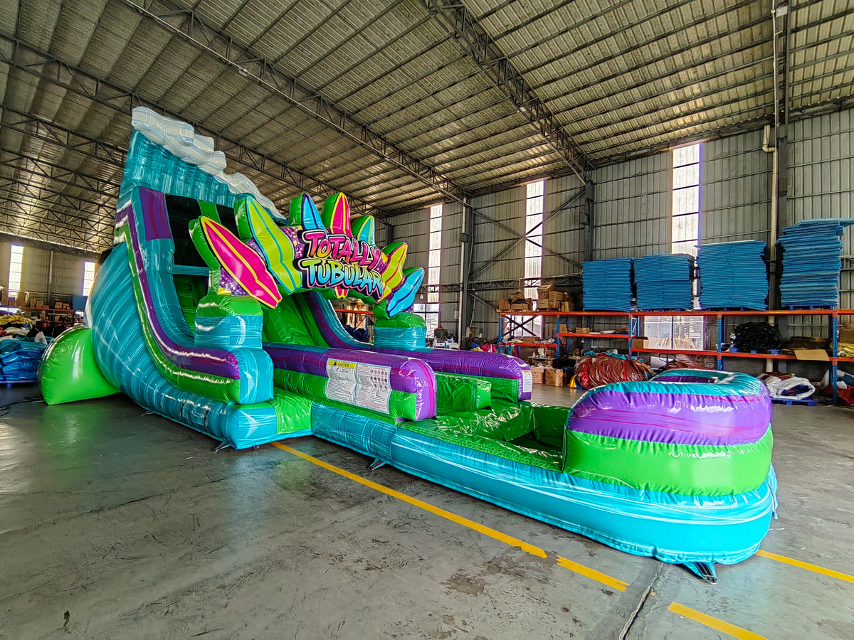 18ft Totally Tubular Dual Lane Water Slide – Hybrid