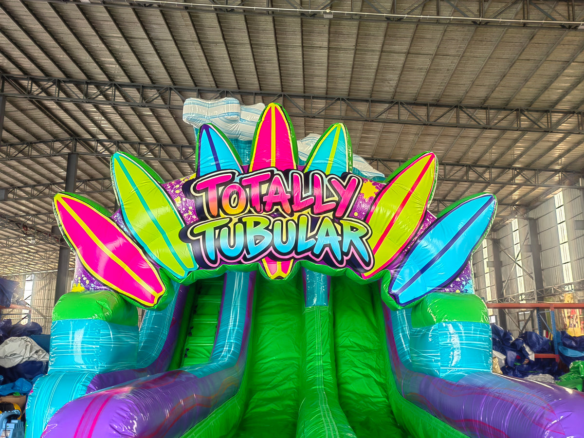 18ft Totally Tubular Dual Lane Water Slide – Hybrid