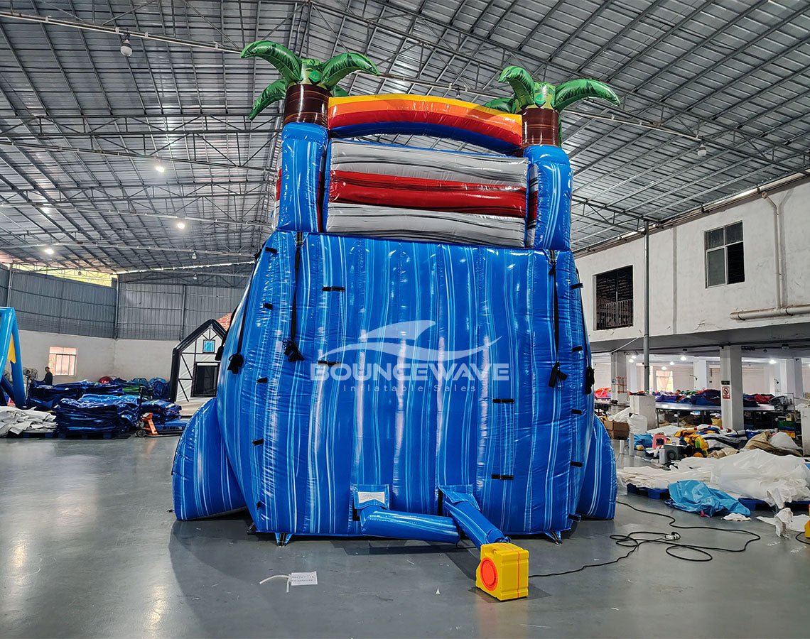 18ft Baja Splash Commercial Single Lane Inflatable Water Slide - BounceWave Inflatable Sales