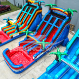 18ft Baja Splash Dual Lane Water Slide – Center Climb - BounceWave Inflatable Sales