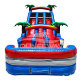18ft Baja Splash Dual Lane Water Slide – Center Climb - BounceWave Inflatable Sales