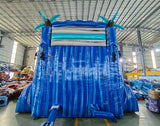 18ft Cayman Bent Palms Hybrid Dual Lane Inflatable Water Slide - BounceWave Inflatable Sales