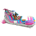18ft Dino Duel Dual Lane Water Slide – Center Climb