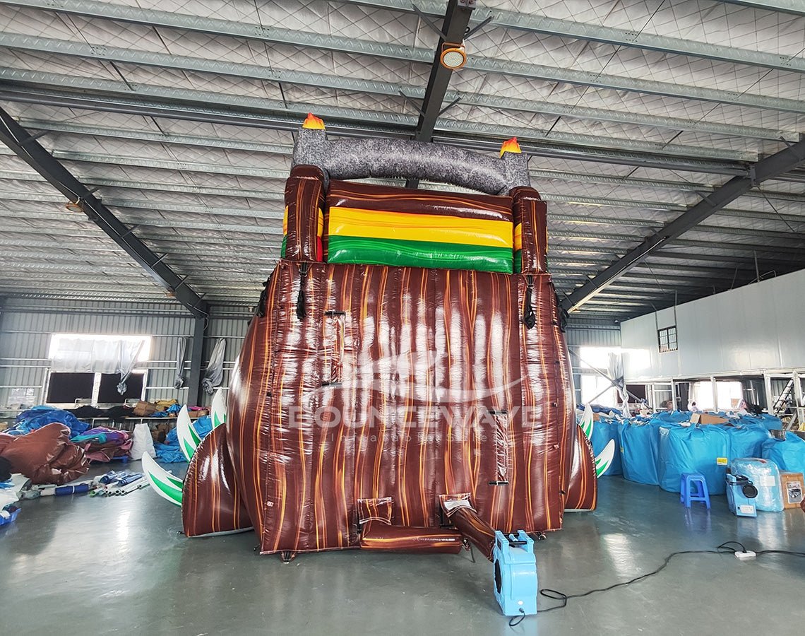 18ft Dino Rage Commercial Single Lane Inflatable Water Slide - BounceWave Inflatable Sales