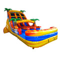 18ft Fiesta Fire Dual Lane Water Slide – Center Climb