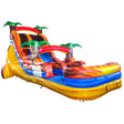 18ft Fiesta Fire Commercial Single Lane Inflatable Water Slide - BounceWave Inflatable Sales