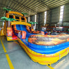18ft Fiesta Fire Hybrid Dual Lane Inflatable Water Slide - BounceWave Inflatable Sales