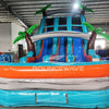 18ft Fiji Falls Dual Lane Center Climb Inflatable Water Slide - BounceWave Inflatable Sales