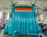 18ft Fiji Falls Hybrid Dual Lane Inflatable Water Slide - BounceWave Inflatable Sales