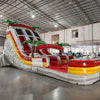 18ft Fire Island Dual Lane Center Climb Inflatable Water Slide - BounceWave Inflatable Sales