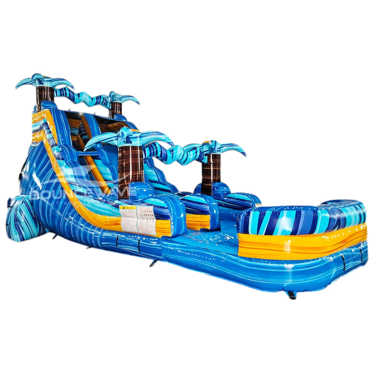 18ft Flashpoint Falls Commercial Single Lane Inflatable Water Slide - BounceWave Inflatable Sales