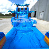 18ft Flashpoint Falls Hybrid Dual Lane Inflatable Water Slide - BounceWave Inflatable Sales