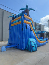 18ft Flashpoint Falls Hybrid Dual Lane Inflatable Water Slide - BounceWave Inflatable Sales