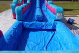 18ft Freeze Pop Falls Dual Lane Hybrid Inflatable Water Slide - BounceWave Inflatable Sales