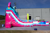18ft Freeze Pop Falls Dual Lane Hybrid Inflatable Water Slide - BounceWave Inflatable Sales