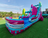 18ft Freeze Pop Falls Single Lane Water Slide - BounceWave Inflatable Sales