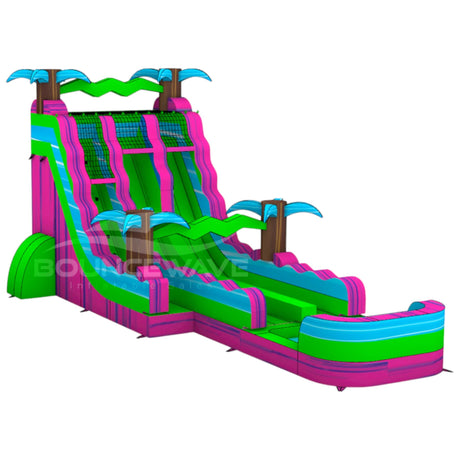 18ft GlowRider Dual Lane Hybrid Water Slide - BounceWave Inflatable Sales
