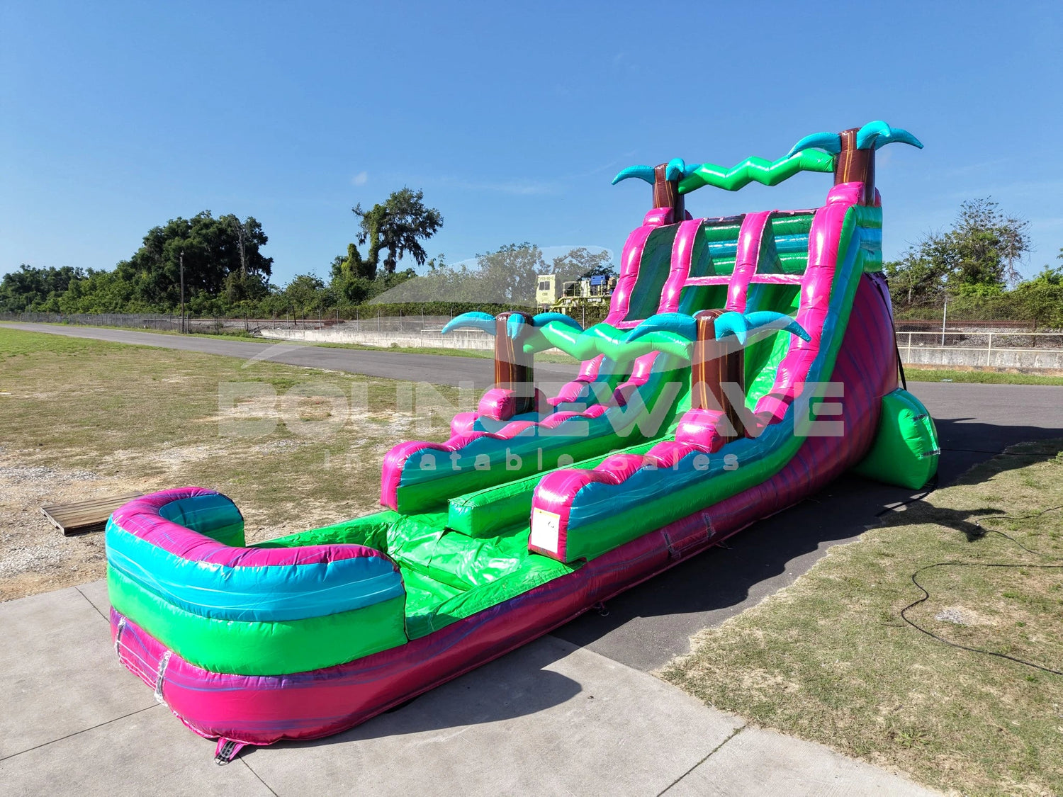 18ft GlowRider Dual Lane Water Slide – Hybrid 18ft GlowRider Dual Lane Water Slide – Hybrid