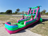 18ft GlowRider Dual Lane Water Slide – Hybrid - BounceWave Inflatable Sales