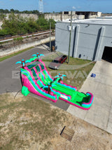 18ft GlowRider Dual Lane Water Slide – Hybrid - BounceWave Inflatable Sales