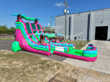18ft GlowRider Dual Lane Water Slide – Hybrid - BounceWave Inflatable Sales