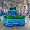 18ft Island Drop Hybrid Dual Lane Inflatable Water Slide - BounceWave Inflatable Sales