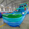 18ft Island Drop Hybrid Dual Lane Inflatable Water Slide - BounceWave Inflatable Sales