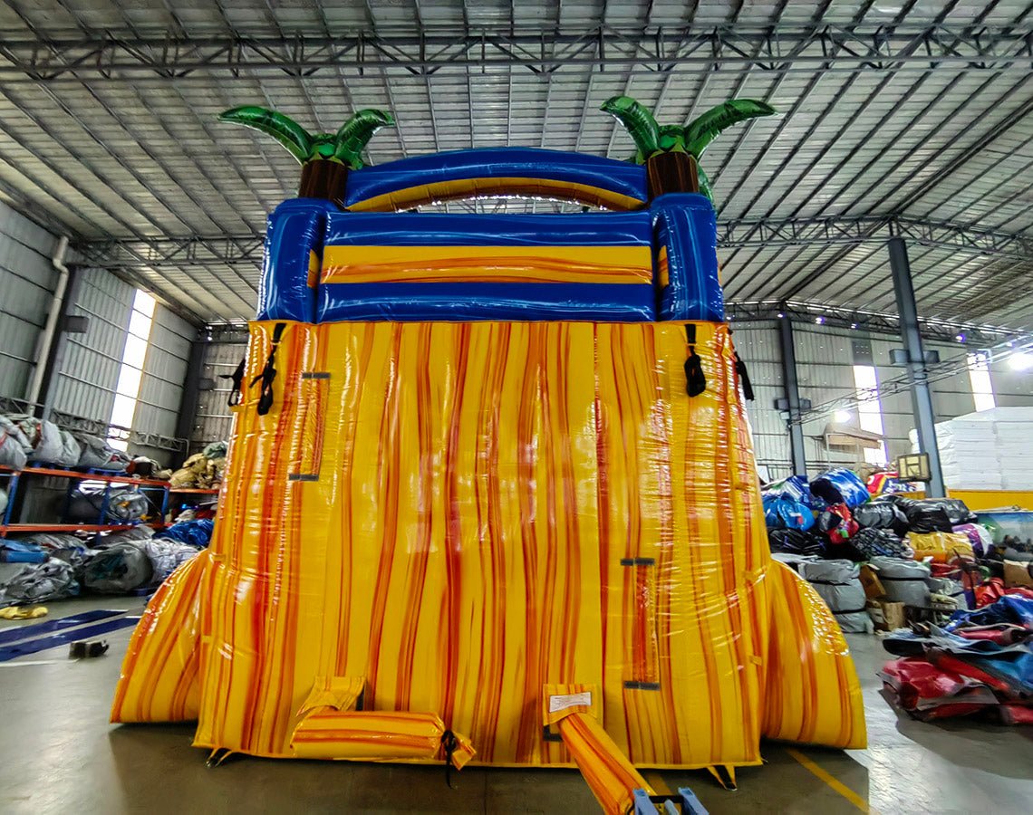 18ft Lava Falls Dual Lane Water Slide – Hybrid