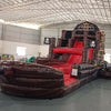 18ft Pirate Ship Dual Lane Hybrid Inflatable Water Slide - BounceWave Inflatable Sales