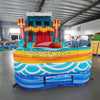 18ft Poseidon Plunge Hybrid Dual Lane Inflatable Water Slide - BounceWave Inflatable Sales
