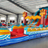 18ft Poseidon Plunge Hybrid Dual Lane Inflatable Water Slide - BounceWave Inflatable Sales