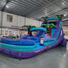 18ft Purple Plunge Commercial Single Lane Inflatable Water Slide - BounceWave Inflatable Sales