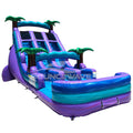 18ft Purple Plunge Dual Lane Water Slide – Center Climb