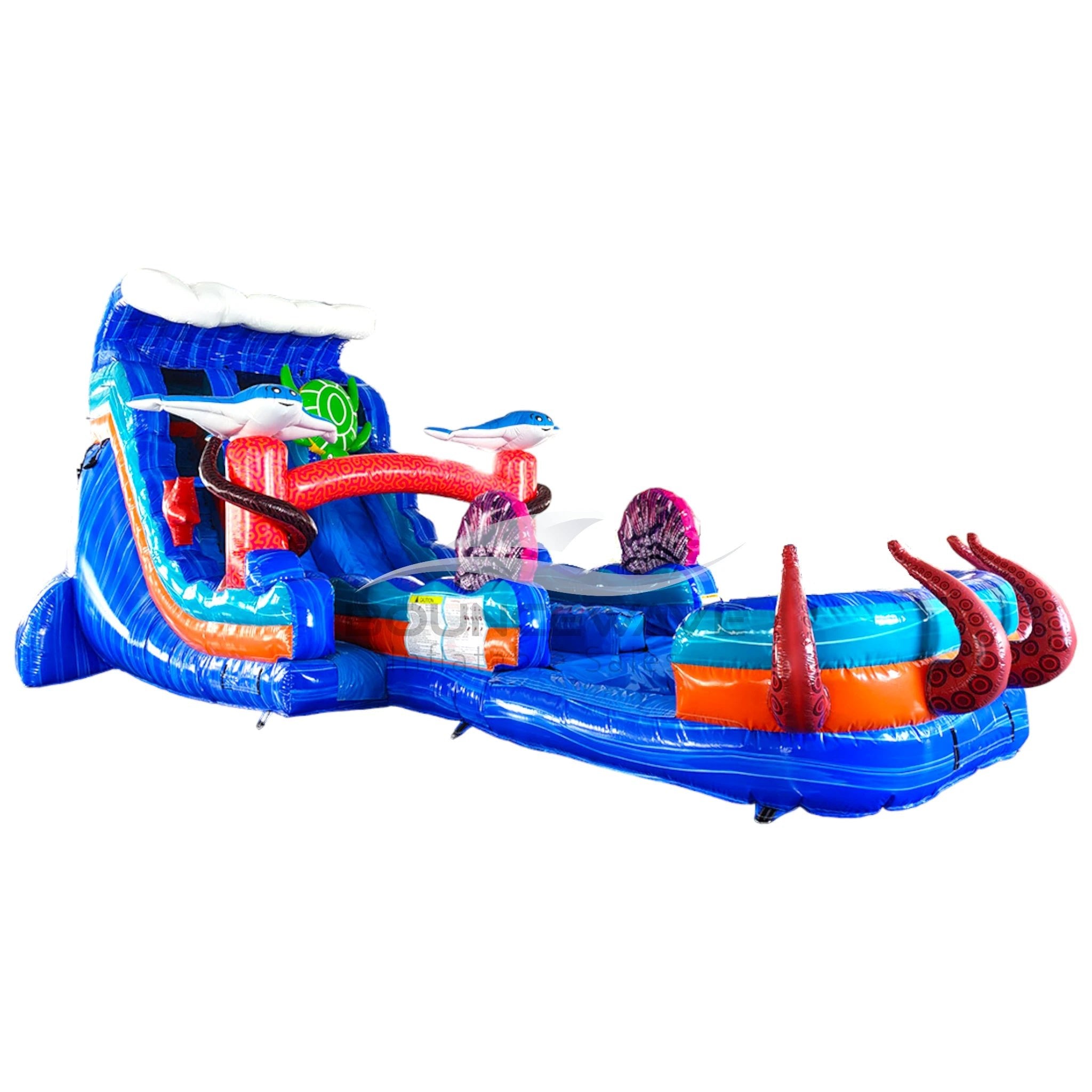 18ft Reef Racer Hybrid Dual Lane Inflatable Water Slide
