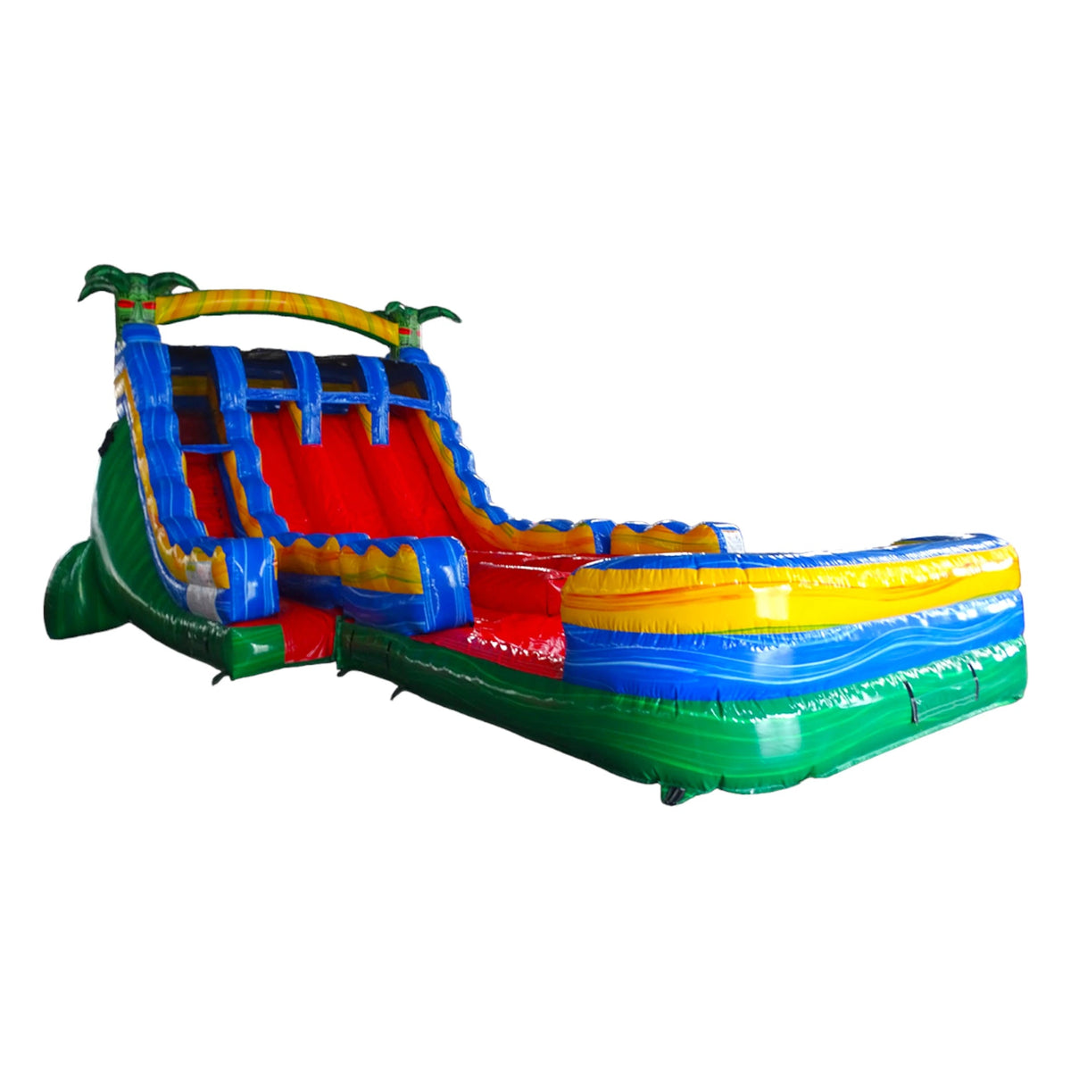 18ft Reggae Rush Triple Lane Water Slide – Hybrid