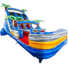 18ft Rip Curl Dual Lane Center Climb Inflatable Water Slide - BounceWave Inflatable Sales